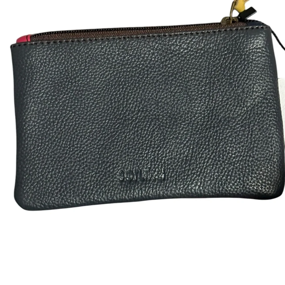 Soruka Small Leather Zip Pouch NWT - Picture 4 of 9